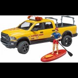 Bruder RAM 2500 Power Wagon autó vizi mentő figurával (1:16) - Színes (02506)