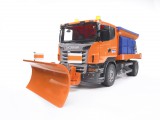 BRUDER Scania R sószóró teherautó hótolóval (03585)