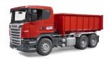 BRUDER Scania R teherautó görgős konténerrel (03522)