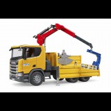 Bruder Scania Super 560R teherautó karral - Sárga (03551)