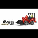 Bruder Schäffer Hoflader 2034 Figurával és kiegészítőkkel modell autó (1:16) (02191)