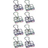 Brunnen metál szivárvány színű 8 db-os binder iratcsipesz (216266177)