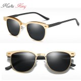 BRUNO DUNN polarizált arany-keretes napszemüveg, ultrakönnyű