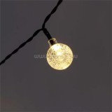 Buborékgömb alakú 16mm/8 programos/12m/IPX3 szabványos/meleg fehér//100db LED-es/napelemes fénydekoráció (IRIS_317-04)