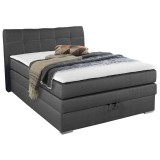 Budapesti Kárpitos Amelie Boxspring franciaágy - szürkésbarna
