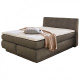 Budapesti Kárpitos Annika boxspring ágy, 160x200, barna