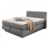 Budapesti Kárpitos Annika boxspring ágy, 160x200 - szürke