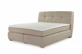 Budapesti Kárpitos CLEO boxspring franciaágy - bézs 180 x 200 cm