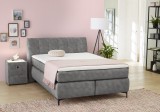 Budapesti Kárpitos Gitta boxspring ágy (140 x 200 ) - szürke