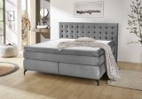 Budapesti Kárpitos Jessica max boxspring ágy - velúr hatású szürke
