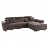 Budapesti Kárpitos Landberg sarokkanapé - barna