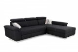 Budapesti Kárpitos Landberg sarokkanapé - fekete