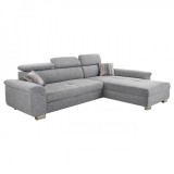 Budapesti Kárpitos Landberg sarokkanapé - szürke