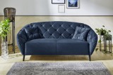 Budapesti Kárpitos Leeds kanapé - sötétkék (bársony hatású)
