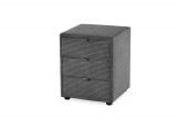 Budapesti Kárpitos LORE - Éjjeliszekrény (sötét szürke)