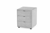 Budapesti Kárpitos LORE - Éjjeliszekrény (világos szürke)