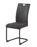 Budapesti Kárpitos Max szánkótalpas étkezőszék - sötétszürke kord