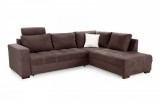 Budapesti Kárpitos PAULA - univerzális sarokkanapé - barna