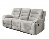 Budapesti Kárpitos SEATTLE három üléses relax kanapé - szürke zsenília