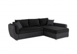 Budapesti Kárpitos Sebastino univerzális sarokkanapé - sötétszürke/fekete