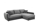Budapesti Kárpitos Sebastino univerzális sarokkanapé - szürke/fekete