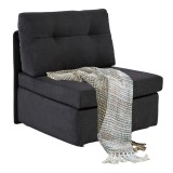 Budapesti Kárpitos Tennis fotelágy - sötétszürke