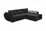 Budapesti Kárpitos Texas univerzális sarokkanapé - fekete