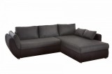 Budapesti Kárpitos Texas univerzális sarokkanapé - fekete/sötétszürke