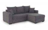 Budapesti Kárpitos Wallau univerzális sarokkanapé - kord hatású szürke
