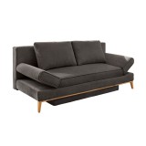 Budapesti Kárpitos Yinn ágyazható kanapé - sötétszürke