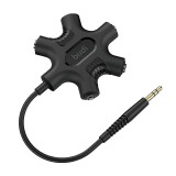 Budi Rockstar AUX mini jack adapter 3.5mm to 5x mini jack 3.5mm (black)