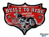 Built to ride hátfelvarró, nagyméretű