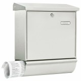 Burg Wachter® ComfortSet 39130 NI nagyméretű kerítésen kívüli postaláda újságtartóval