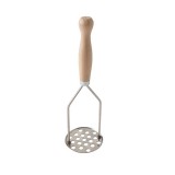 Burgonyatörő hagyományos rozsdamentes acél fa nyéllel