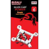 BusAlu Silver Carp Power busázó horog 6-os méret (10 db./cs.)