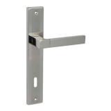 Bussare Stricto A-67 hosszúcímes kilincs Chrome-Satin Chrome 72 Kulcsos