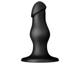 BUTTR FIM-92 - tapadókorongos anál dildó (fekete)