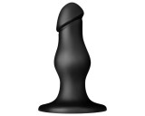 BUTTR FIM-92 - tapadókorongos anál dildó (fekete)