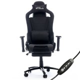 ByteZone Bullet masszázs gaming szék fekete (BZ5108B) (BZ5108B) - Gamer Szék