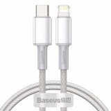 Baseus USB-C-Lightning kábel PD 1m fehér (CATLGD-02) (CATLGD-02) - Adatkábel