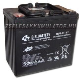 BB Battery 12V 55Ah Zselés akkumulátor HRL55-12