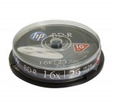 BD-R BluRay lemez, 25GB, 6x, 10 db, hengeren, HP (BRH-6B10)