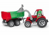 BRUDER Roadmax Traktor homlokrakodóval, pótkocsival (20116)