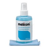 C 200 képernyő tisztító folyadék 200ml és mikroszálas törlőkendő (MELICONI_621001)