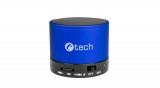 C-TECH SPK-04 hordozható bluetooth hangszóró - kék