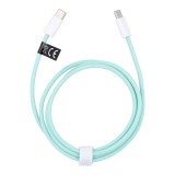 C-típusú kábel C-típusú tápellátás PD 60W 3A C263 zöld 1 m