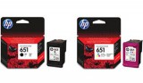 C2P10AE Tintapatron Deskjet Ink Advantage 5575 nyomtatóhoz, HP 651, fekete, 600 oldal (TJHC2P10A)