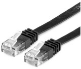 Cable roline value utp cat6 lapos kivitel, fekete 5m 21.99.0965