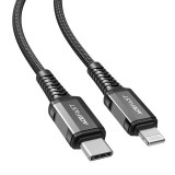 Cable USB-C to Lightning Acefast C1-01, 1.2m (black)