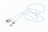 CABLEXPERT CC-USB2-AMUCMM-1M USB Type-C - USB mágneses kábel 1m ezüst